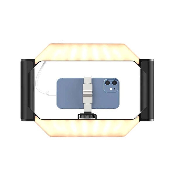 Khung đỡ điện thoại chống rung Ulanzi URig Light - Tích hợp đèn fill light