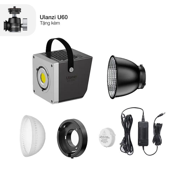 Đèn Led Cob Bi-color Ulanzi LT005 công suất 60W chính hãng kèm đầy đủ phụ kiện