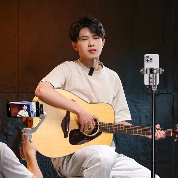 Micro cài áo thu âm không dây Ulanzi HM2301 chính hãng hỗ trợ cho điện thoại khoảng cách 30M