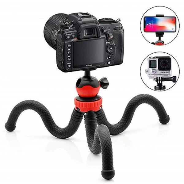 Chân máy ảnh Tripod Octopus JM 801 - Kèm Ballhead tháo rời và ngàm kẹp chữ U điện thoại