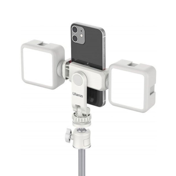 Kẹp điện thoại xoay 360 độ Ulanzi ST06S white - Hỗ trợ 2 ngàm mở rộng