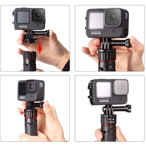 Gậy Selfie kiêm tripod 3 chân Ulanzi Go-Quick II 2964 với 4 cấp độ chiều cao tích hợp nam châm tháo nhanh