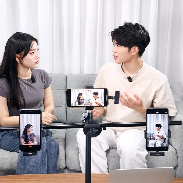 Micro cài áo thu âm không dây Ulanzi HM2301 chính hãng hỗ trợ cho điện thoại khoảng cách 30M