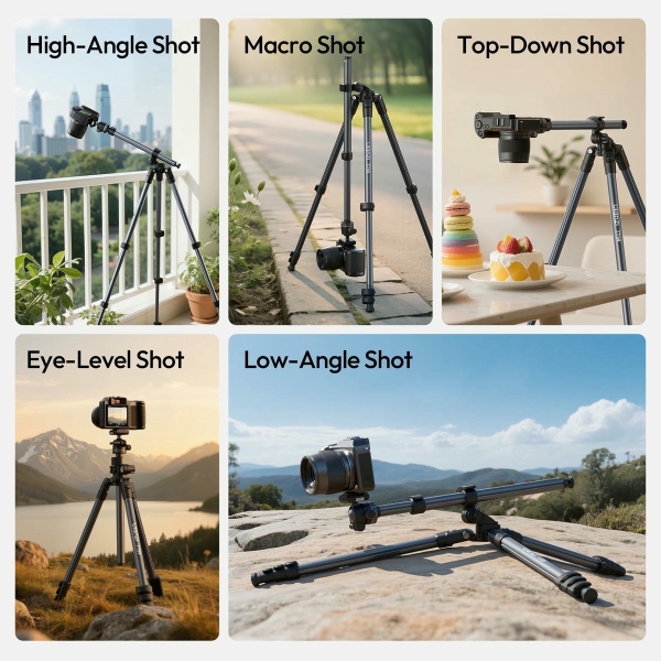 Chân máy ảnh quay phim hỗ trợ chụp Topshot Ulanzi TT-59 Cao 175cm Khả năng tải 10kg chính hãng