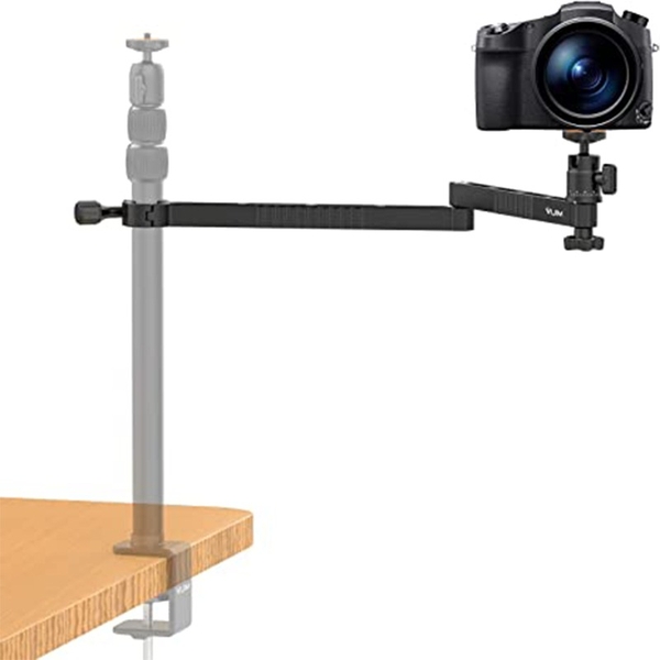 Vijim LS21 - Bộ Boom Arm cho NGƯỜI SÁNG TẠO đa chức năng đầy đủ nhất gắn toàn bộ đèn, micro, máy ảnh, Laptop