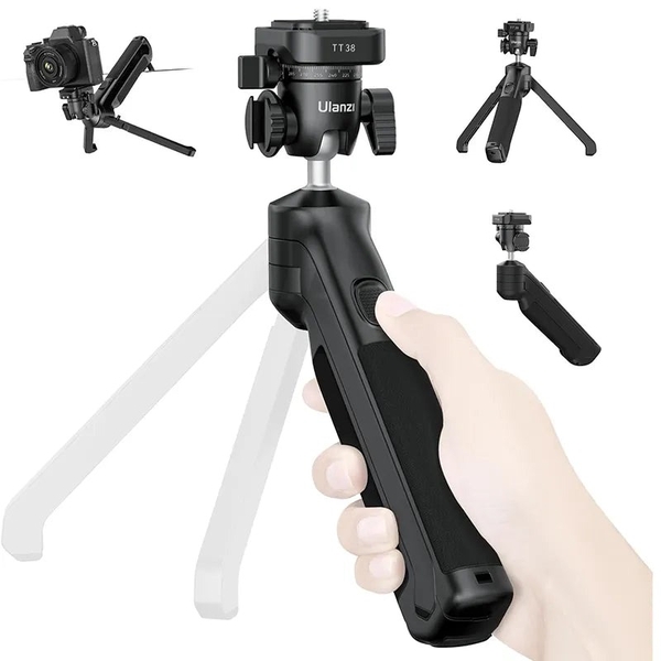 Chân tripod để bàn Ulanzi TT38 dành cho máy ảnh mini Sony/Canon/Nikon/Fujifilm SLR DSLR tích hợp ngàm tháo lắp nhanh Uka F38 chính hãng