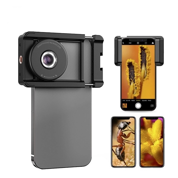 Kit combo Macro Apexel 10x - Bộ ống kính điện thoại chụp cận cảnh tích hợp ngàm kẹp led và CPL