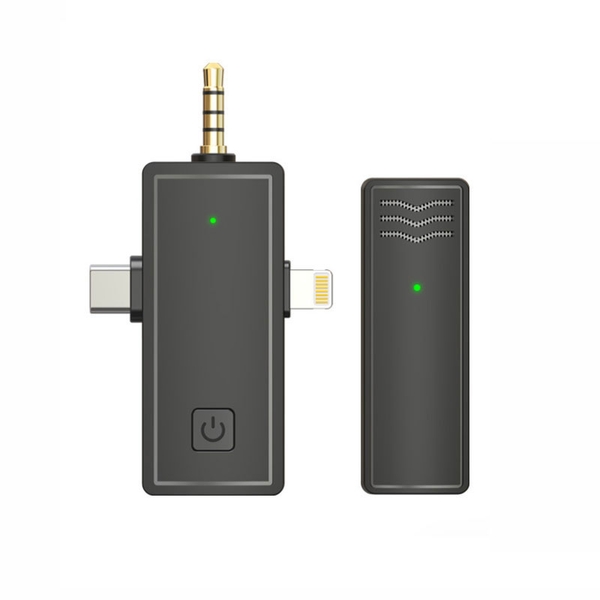 Micro cài áo ghi âm giá rẻ 3 IN 1 sử dụng trên tất cả thiết bị hỗ trợ Livestream Vlog Tiktok J65