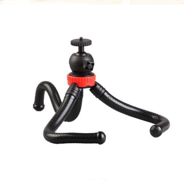 Chân máy ảnh Tripod Octopus JM 801 - Kèm Ballhead tháo rời và ngàm kẹp chữ U điện thoại