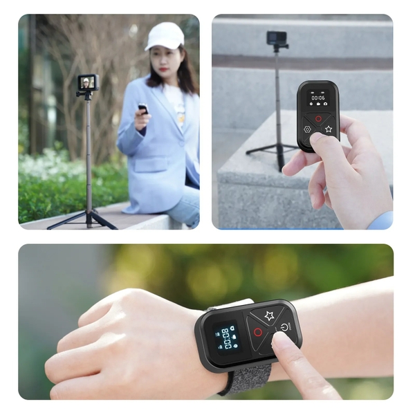 Điều khiển từ xa chống nước Telesin GP-RMT-T10 dành cho Gopro và điện thoại thông minh khoảng cách 80M