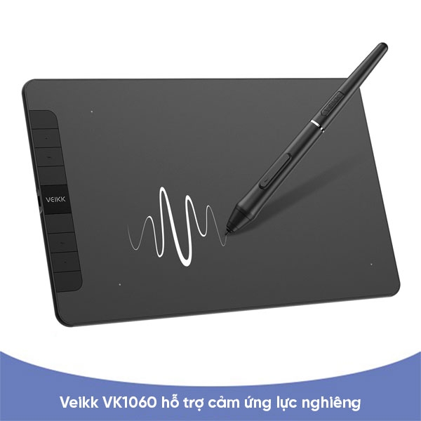 Bảng vẽ điện tử VEIKK VK1060 - KT 10x6 Inch tương thích với Android, Windows và Mac OS