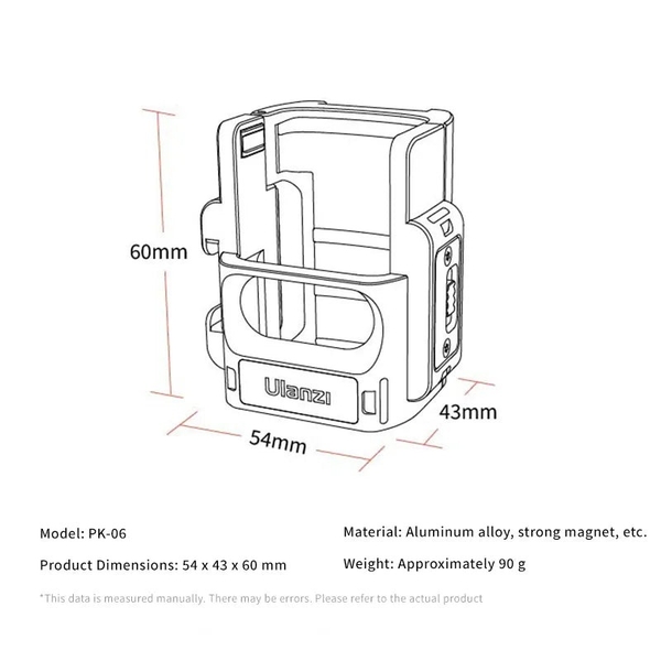 Bộ ngàm mở rộng phụ kiện cho DJI Osmo Pocket 3 Ulanzi PK-06 (CO14)
