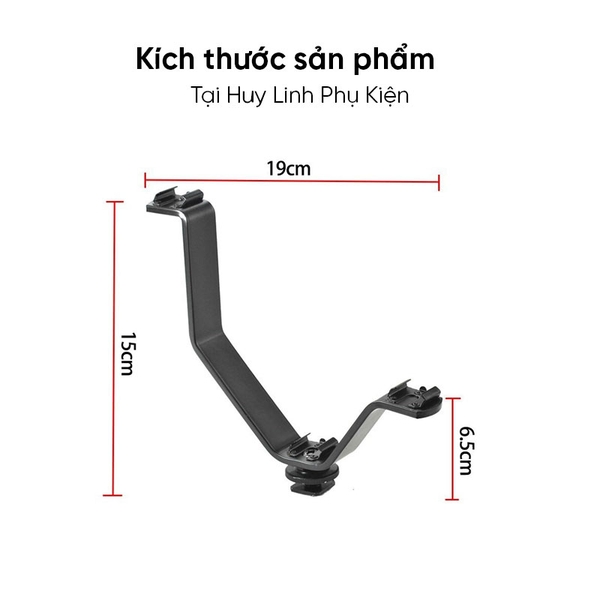 Thanh ngàm mở rộng gắn đèn trợ sáng Micro định hướng cho máy ảnh điện thoại tripod PT24