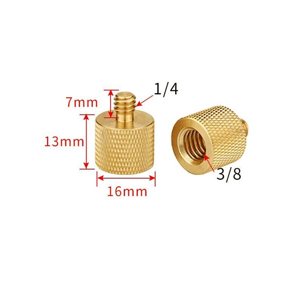 Đầu ốc chuyển đổi 1/4'' inch Đến 1/4 3/8 Inch full kim loại