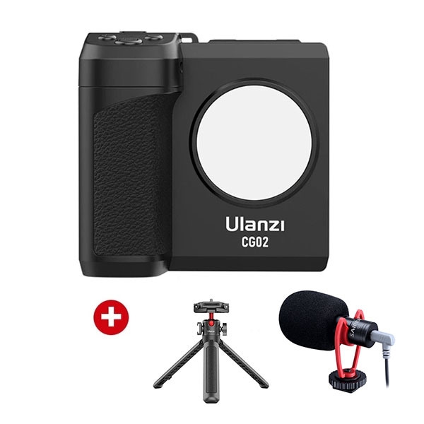 Tay cầm chụp hình cho điện thoại Ulanzi CG02 CapGrip III - Tích hợp đèn Led tiện lợi