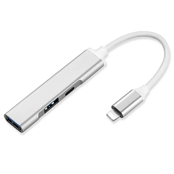 Hub chuyển đổi OTG Lightning ra 2 cổng USB 3.0 và 1 cổng sạc lightning HL565