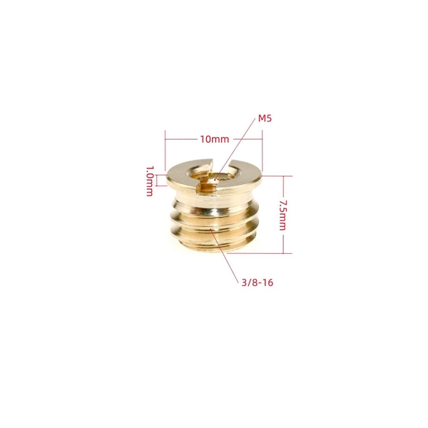 Ốc chuyển đổi ren 1/4 sang 3/8, 5/8 inch cho chân máy ảnh tripod