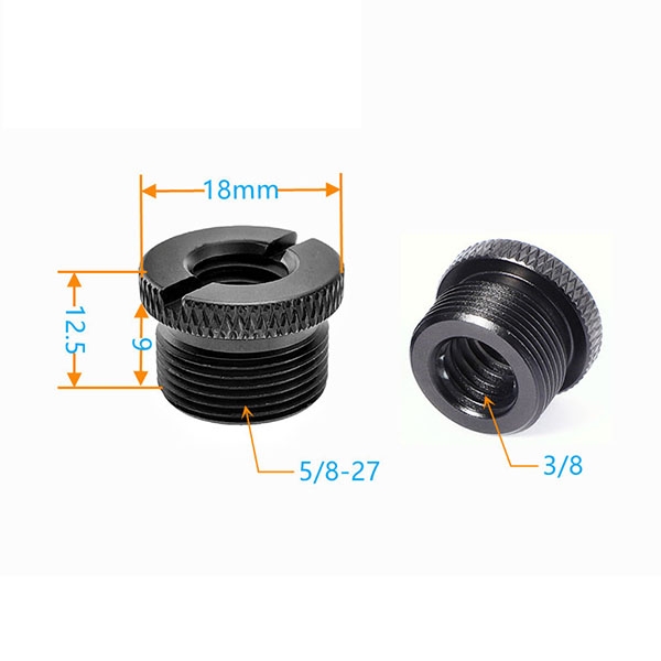 Ốc vít chuyển đổi 1/4, 3/8 inch sang 5/8 inch cho giá đỡ micro, tripod