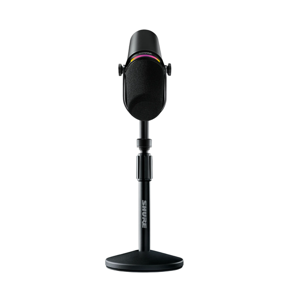 Micro thu âm Shure MV7+ Kit có sẵn chân đế chuyên dụng cho podcast, livestream, chương trình radio chính hãng