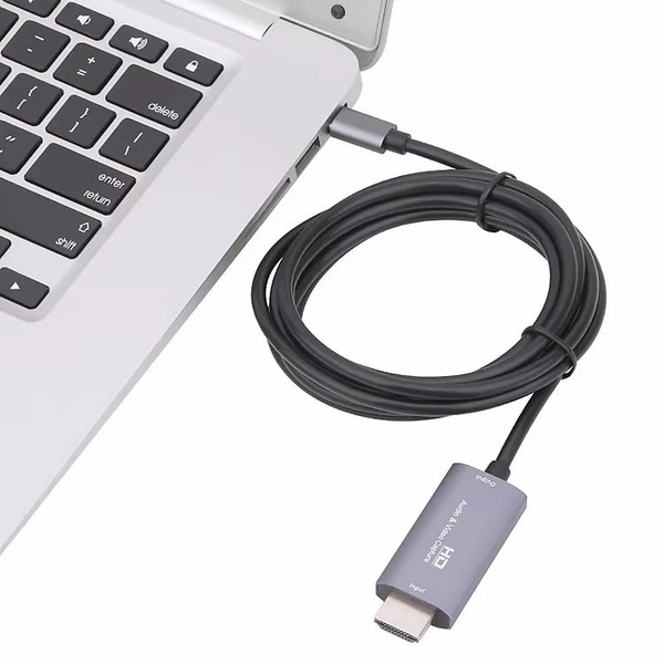 Cap HDMI Video Capture ra cổng Type-C dài 1.8M Model Z36A ghi hình nhanh chóng tiện lợi