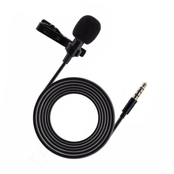 Micro cài áo Lavalier Microphone GL119 hàng chuẩn 3 Ring - Clip on 3.5mm  Jack | Huy Linh