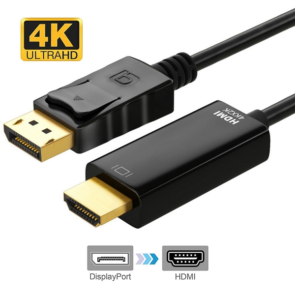 Cáp chuyển DP DisplayPort sang HDMI dài 1.8M - Hỗ trợ 4K 60Hz HL1227