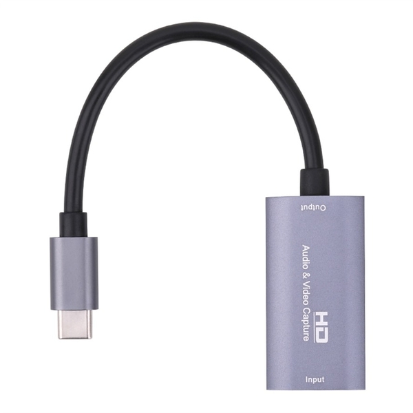 Cap HDMI Video Capture ra cổng Type-C âm dài 10.8cm Model Z29A ghi hình nhanh chóng tiện lợi