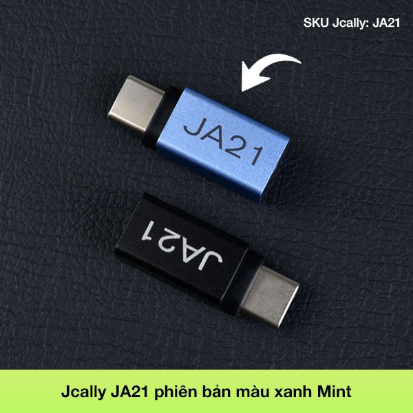 Bộ chuyển đổi giải mã âm thanh JCALLY JA21 Type-C sang 3.5mm - Android/Windows/Linux