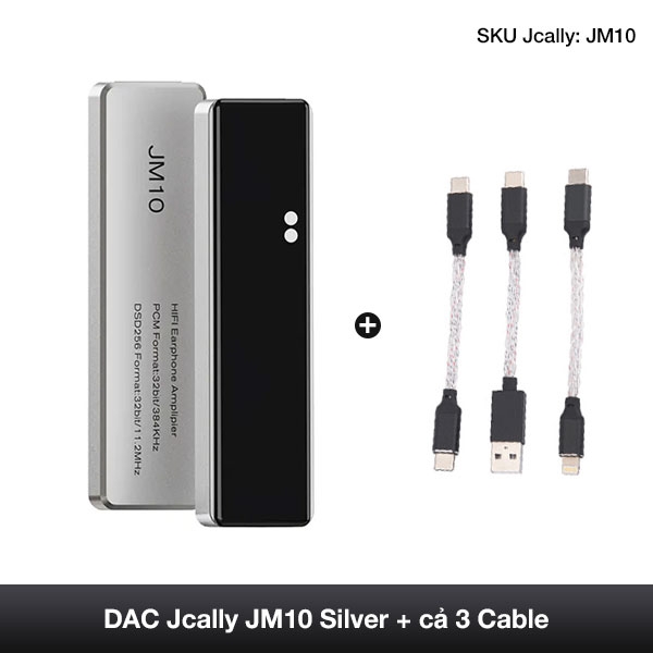 Bộ giải mã khuếch đại âm thanh DAC JCALLY JM10 HiFi - USB Type C sang 3.5MM cho Android iOS