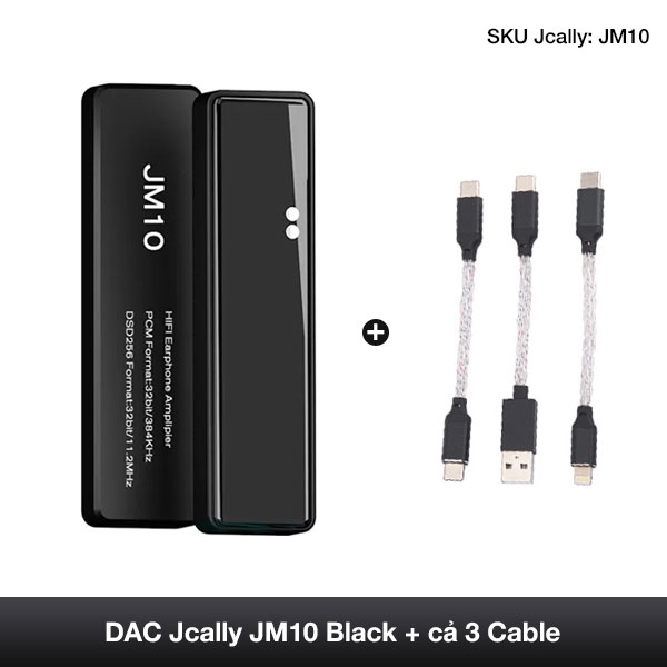 Bộ giải mã khuếch đại âm thanh DAC JCALLY JM10 HiFi - USB Type C sang 3.5MM cho Android iOS