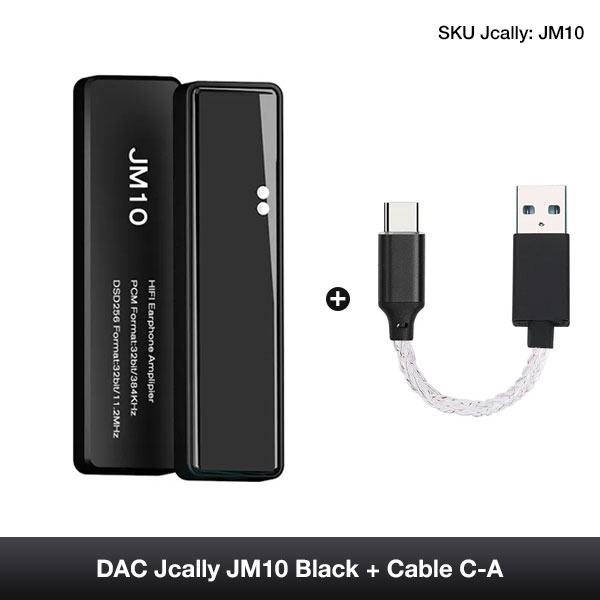 Bộ giải mã khuếch đại âm thanh DAC JCALLY JM10 HiFi - USB Type C sang 3.5MM cho Android iOS