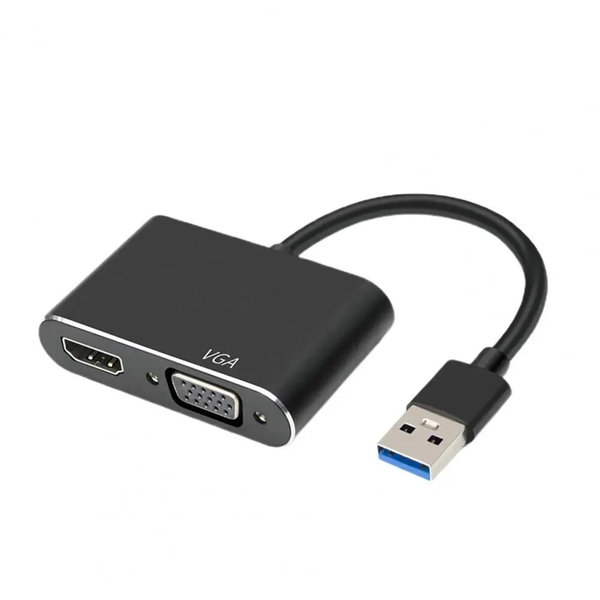 Cáp chuyển đổi USB 3.0 to HDMI và VGA Adapter 2K HL5201