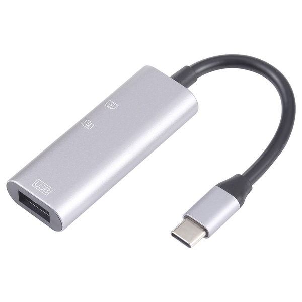 Cáp hub 3 IN 1 USB Type-C SD / TF Card Reader và USB 3.0 hỗ trợ OTG - Model NK-3040