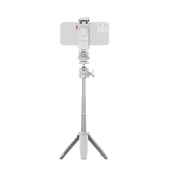 Kẹp điện thoại xoay 360 độ Ulanzi ST06S white - Hỗ trợ 2 ngàm mở rộng