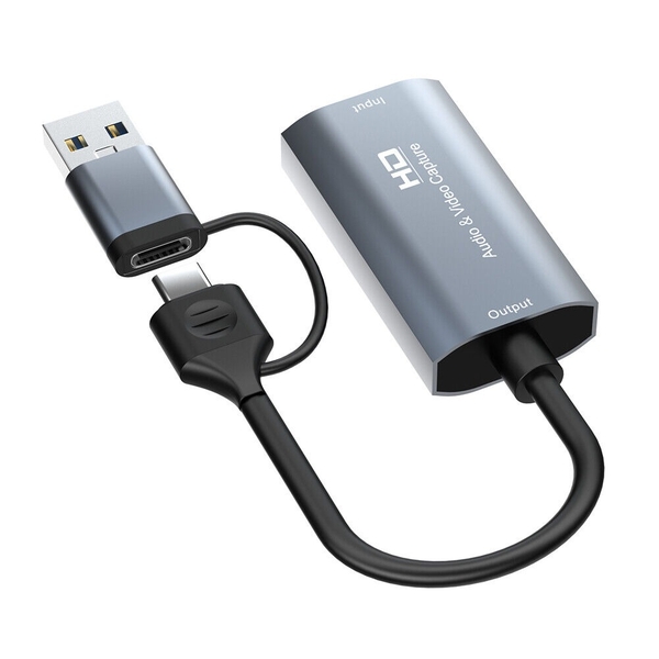 [HDMI Capture] Hub chuyển từ cổng HDMI to Type-C/USB 3.0 hỗ trợ ghi hình nhanh từ Livestream tương thích Full Soft OBS Z29B