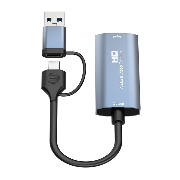 [HDMI Capture] Hub chuyển từ cổng HDMI to Type-C/USB 3.0 hỗ trợ ghi hình nhanh từ Livestream tương thích Full Soft OBS Z29B