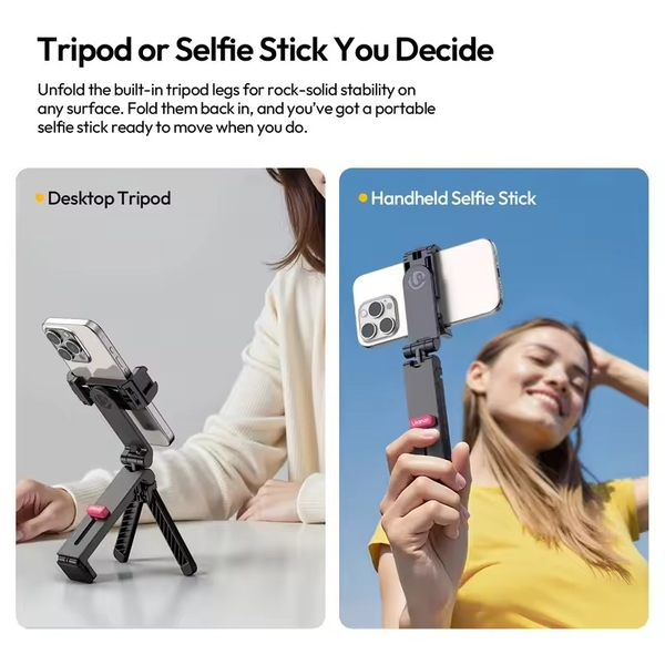 Ulanzi MA89 Phone Holder Mount với ngàm kẹp bàn tích hợp Dual Coldshoe chính hãng