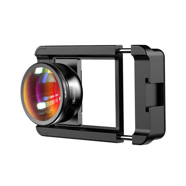 Ống kính Macro cho điện thoại Apexel 100mm + CPL 4K HD - Có kẹp điện thoại đa năng APL-HB100CPL