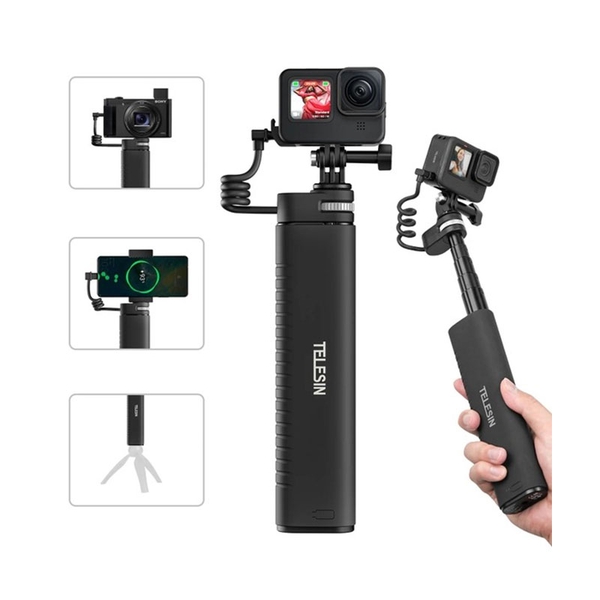 Gậy selfie kết hợp pin sạc dự phòng 10000mAh Telesin TE-CSS-001