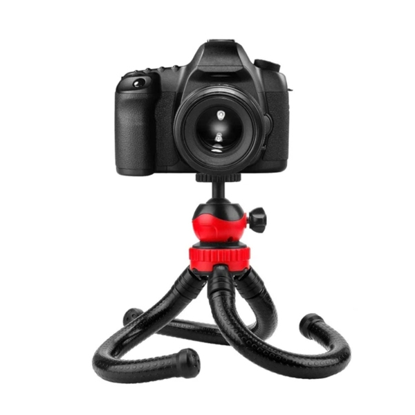 Chân máy ảnh Tripod Octopus JM 801 - Kèm Ballhead tháo rời và ngàm kẹp chữ U điện thoại