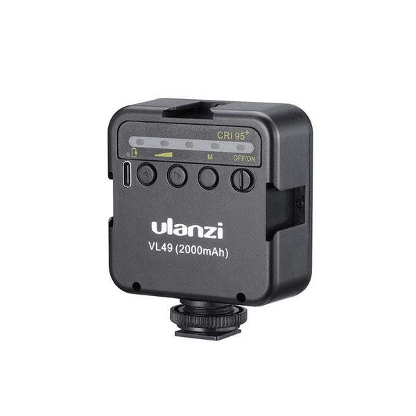 Đèn Led trợ sáng mini Studio Ulanzi VL49 phiên bản mới có tích hợp pin 2000Mah dùng cho điện thoại, máy ảnh
