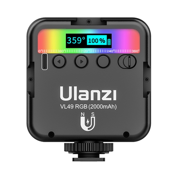 Đèn led Studio mini Ulanzi VL49 RGB - Dãi nhiệt màu 2500 – 9000 Kevin 3 Mode sáng