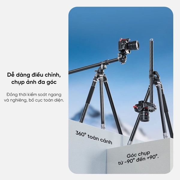 YC Onion Overhead Rig FY56 Adapter mở rộng cột ngang cho Tripod Tako T23