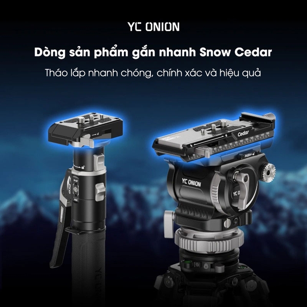 Bộ Kit base tháo lắp nhanh YC Onion Cedar 45mm chính hãng SQ45 + MQ45
