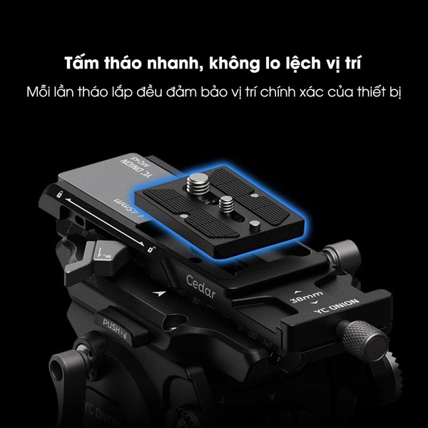 Bộ Kit base tháo lắp nhanh YC Onion Cedar 45mm chính hãng SQ45 + MQ45