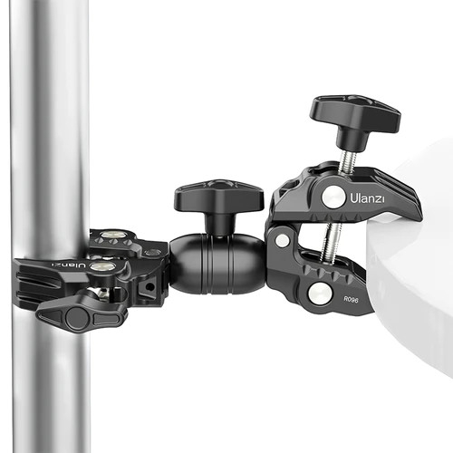 Ulanzi R096 Double Super Clamp - Kẹp càng cua đa năng 2 đầu xoay 360 độ cho Studio