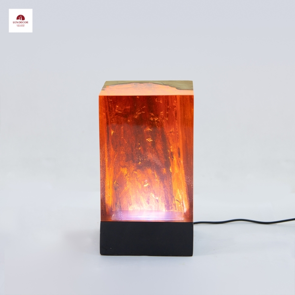 Đèn lũa Epoxy đỏ ngọc bích LA0020