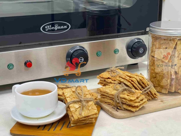 Cách làm Bánh ngói Hạnh nhân siêu dễ cho ngày Tết