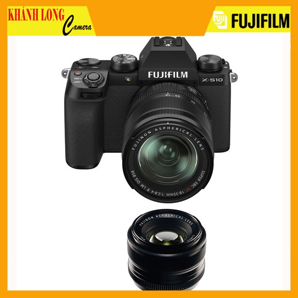 Fujifilm X-S10 kit XF 18-55mm và XF 35mm F1.4 - CHÍNH HÃNG