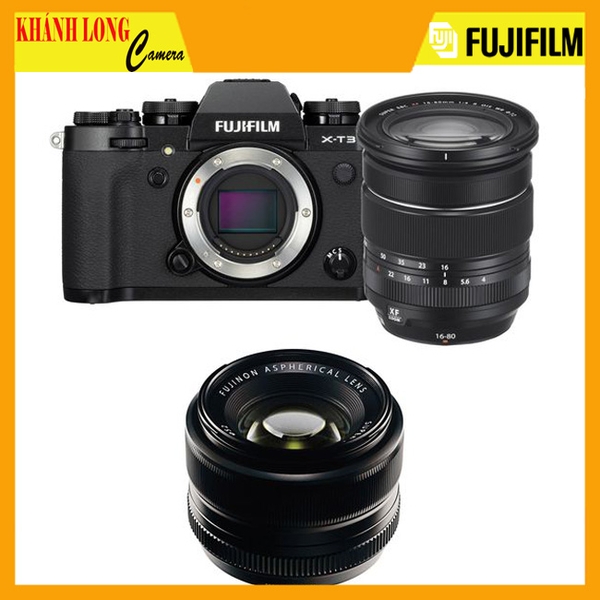 Máy ảnh Fujifilm X-T3 + XF 16-80mm và XF 35mm F1.4 - CHÍNH HÃNG